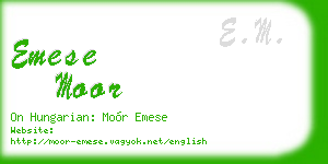 emese moor business card